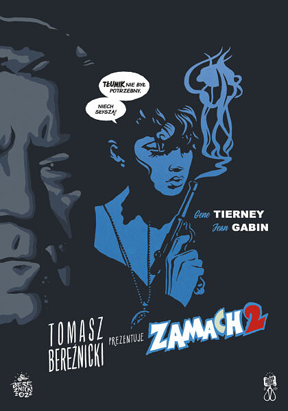 Ilustracja – Gene Tierney i Jean Gabin w filmie Zamach 2