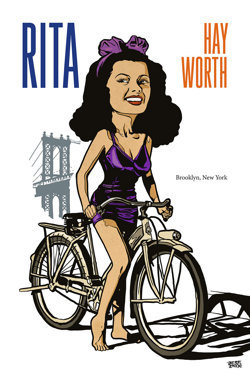 „Rita Hayworth” – ilustracja A4