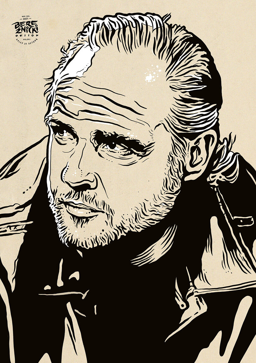 „Marlon Brando 1973” – ilustracja A4