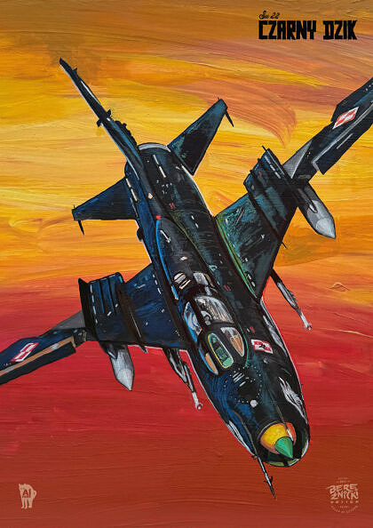 Su 22 „Czarny dzik” plakat A3