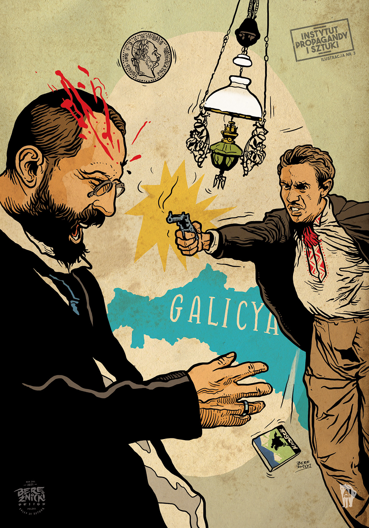 „Zabójstwo namiestnika Galicji, hrabiego Andrzeja Potockiego” – ilustracja nr 3 (IPS*)