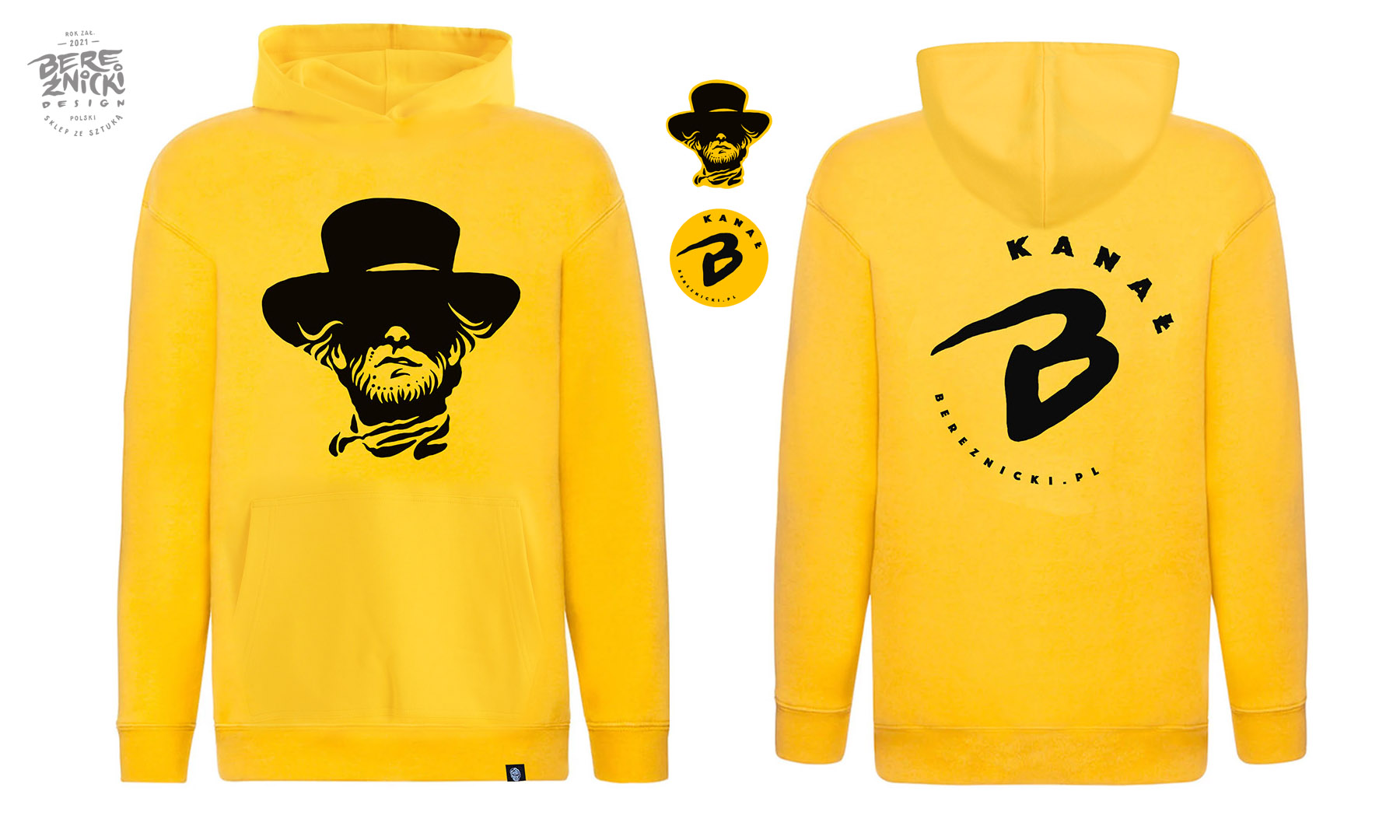 „Kanał B” – BLUZA Yellow Taxi + 2 naklejki