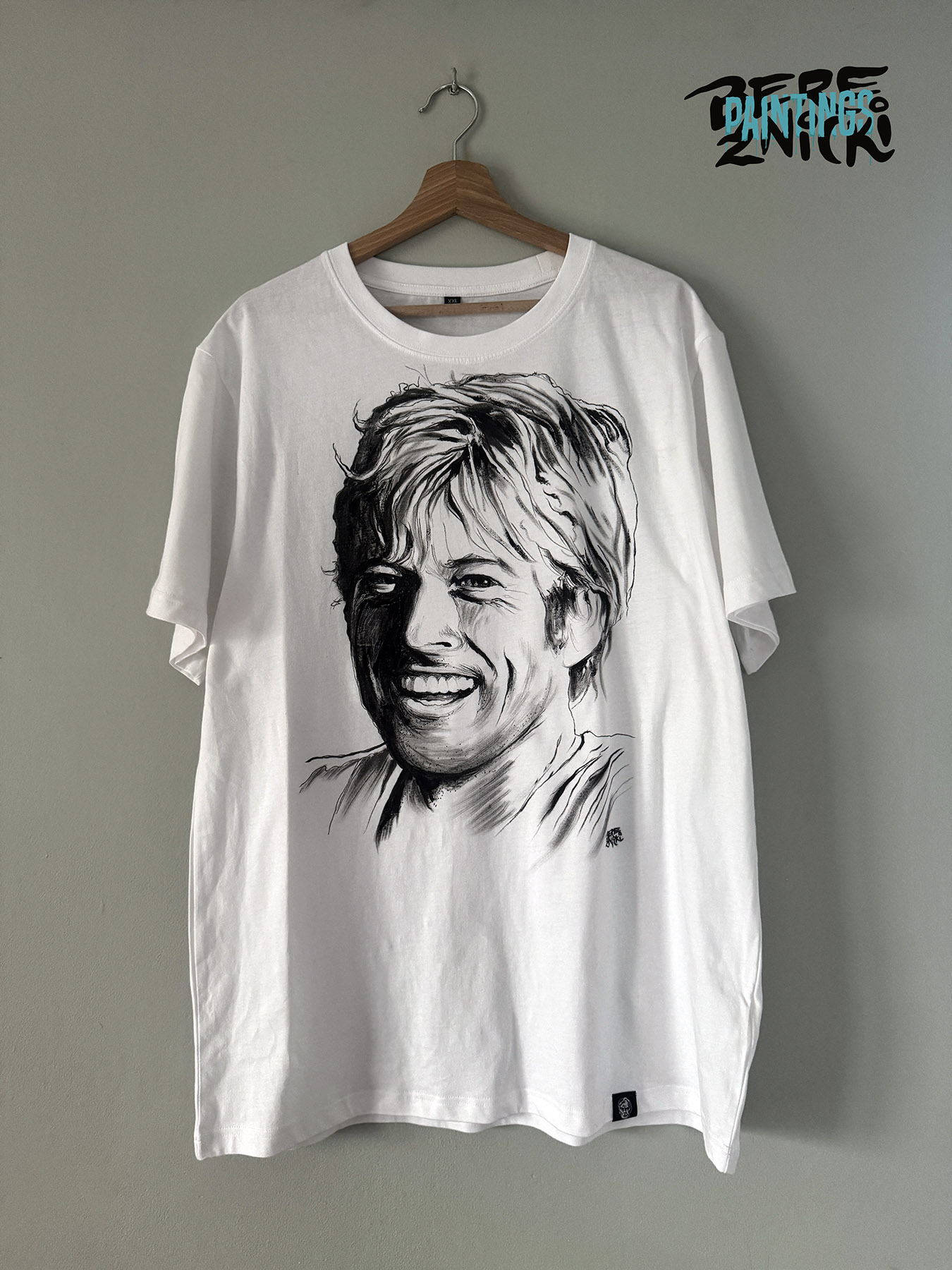 „Robert Redford” – T-SHIRT ręcznie malowany