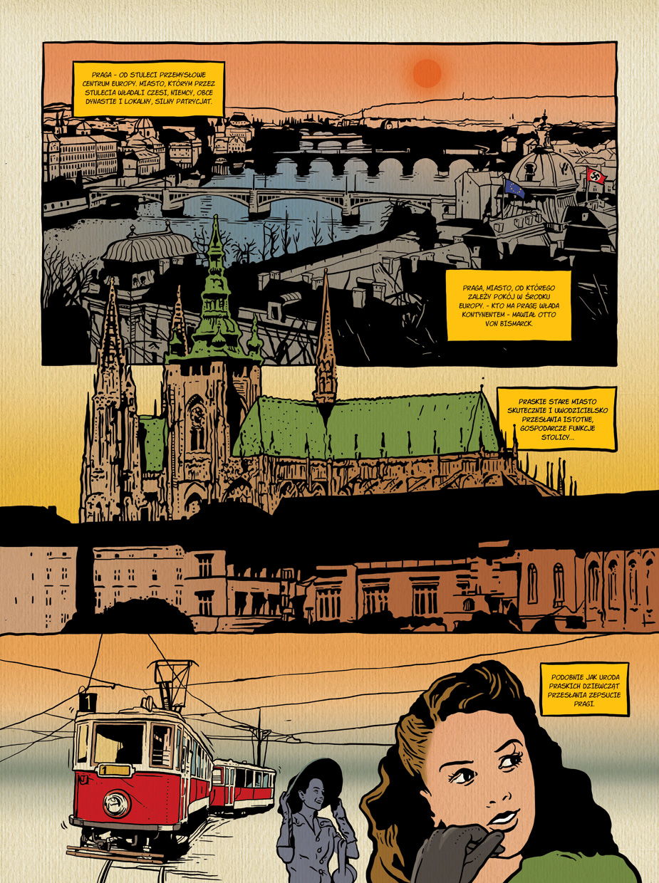 Plansza komiksowa – Zamach na Heidricha #1 (outtake)